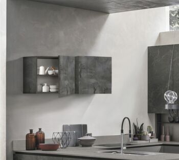 Pensile cubo per cucina sospeso, Ossido