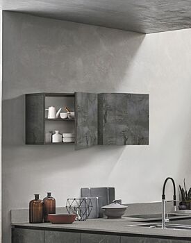 Pensile cubo per cucina sospeso, Ossido