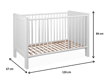 Culla bianca moderna per bambini
