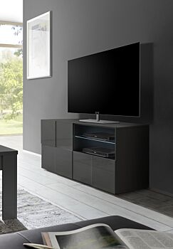 Mobile porta TV di Design Grigio ad un anta e un cassetto