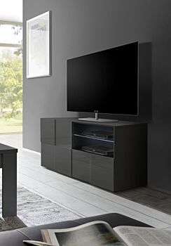 Sala Completa di Design Grigio Lucido