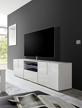 Sala Completa di Design Bianco Lucido