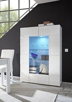 Sala Completa di Design Bianco Lucido