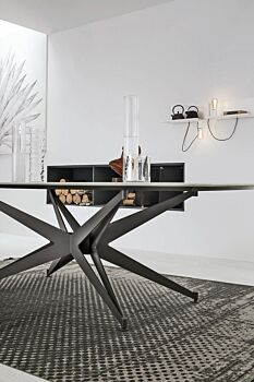 Tavolo di prestigio moderno L.180 fisso, Made in Italy