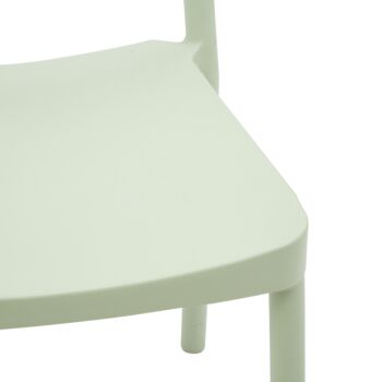 Offerta Sedia moderna di design, finitura Verde salvia