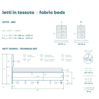 letto verde in promo 