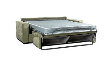 Divano letto Denali, 3 posti sfoderabile, finitura Agave
