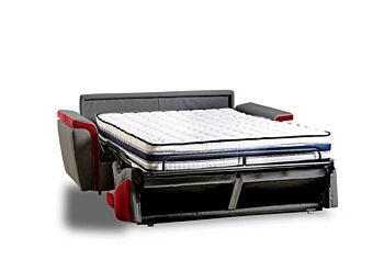 Divano moderno Cervino a 2 posti, con materasso compreso, made in Italy