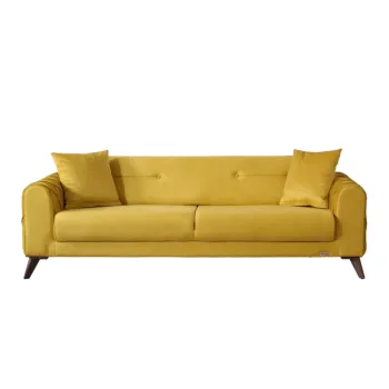 divano giallo 3 posti