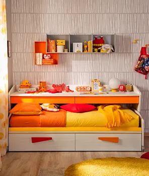 Letto Space desk Moretti compact, 120x190, Betulla
