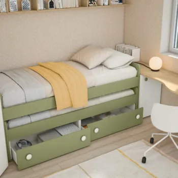 divano letto verde