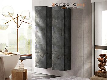 Doppia colonna da bagno sospesa, Ossido