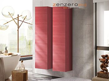 Doppia colonna da bagno sospesa, Rossa