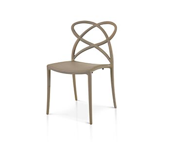 Sedia moderna e di design, grigio caldo