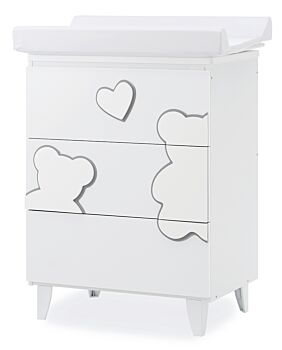 Bagnetto Winnie per neonati Bianco con decori orsetto