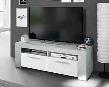 Mobili x televisione di Design Bianco e Cemento a due ante