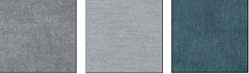 Letto contenitore Fenice in finitura grigio seta, grigio perla e verde oceano