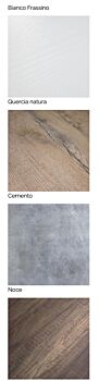 Consolle allungabile Quercia natura, con gambe in metallo decorate