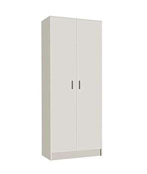 Armadio porta scope, multiuso, 2 ante, finitura bianco