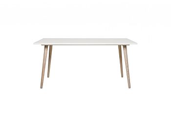 Tavolo in stile nordico in finitura Bianco e Quercia