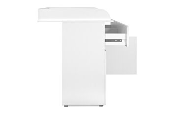 Mobiletto fasciatoio con 2 ante 1 cassetto, finitura Bianco