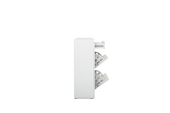 Conveniente e spaziosa scarpiera L.138 finitura Bianco opaco 