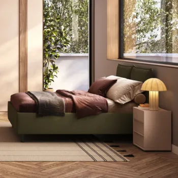 letto verde bosco