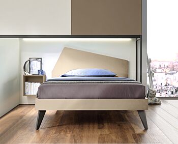 Letto ragazzi Iceberg una piazza e mezza Moretti Compact, Crema