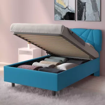 letto 1 piazza e mezza azzurro