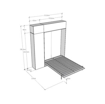 Letti 140 Silde bianco frassino