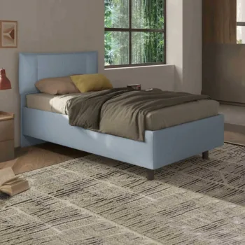 letto azzurro tessuto ragazzi
