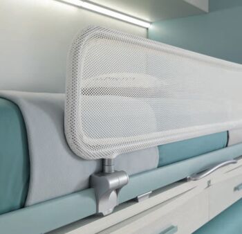 Letto multifunzionale Space con scrivania e cassetti, Moretti Compact