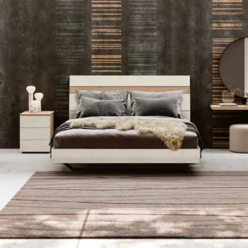 letto matrimoniale spatolato bianco