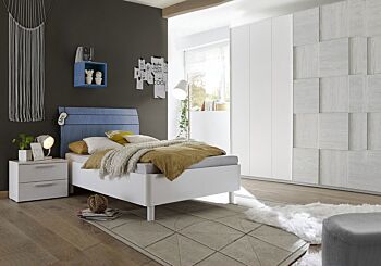 Letto singolo Like in legno Blu