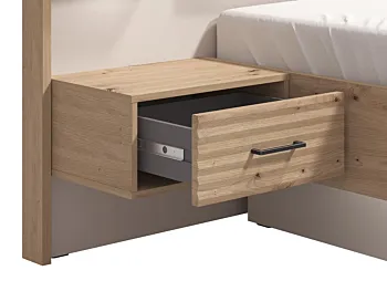 letto con comodini