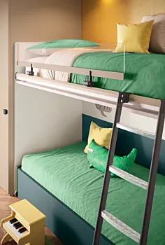 Letto castello Level della cameretta K114, Moretti Compact
