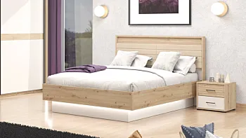 letto testata beige