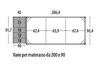 soppalco con armadio e scaletta