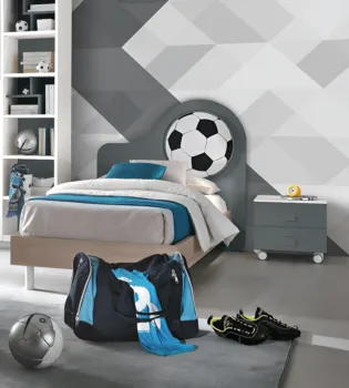 lettino singolo blu