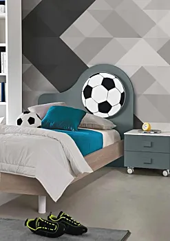 lettino singolo blu