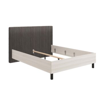 letto imbottito matrimoniale bianco