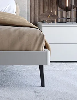 letto matrimoniale testata imbottita