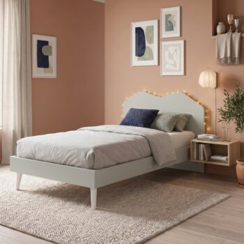 Letto Gesso 1 piazza e mezza, L.130