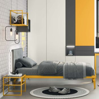 letto 100x200 giallo