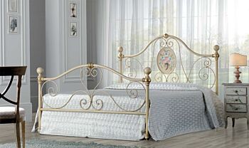 Letto matrimoniale in ferro battuto Elekron