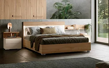 letto moderno con led