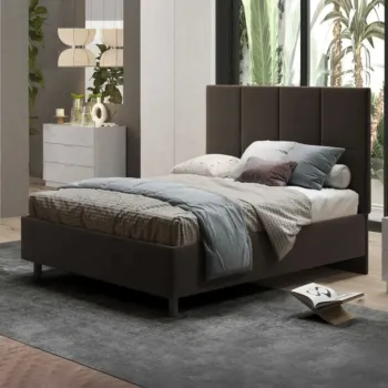 letto con rete contenitore 