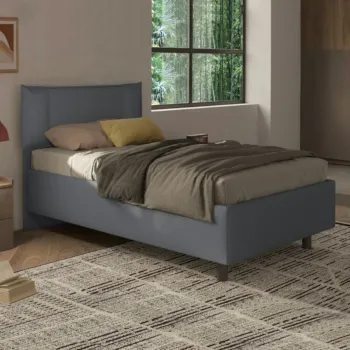 letto ragazzi tessuto grigio fumo