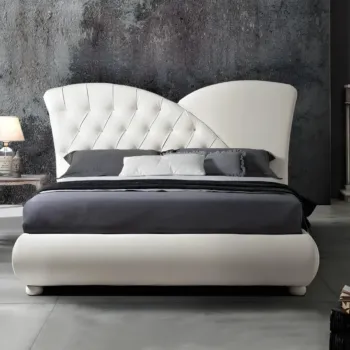 letto in ecopelle contemporaneo
