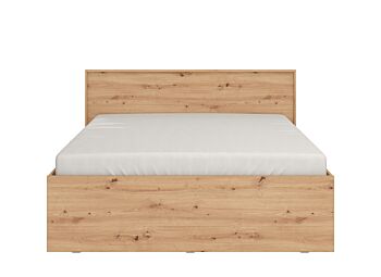 Letto industry economico, finitura Rovere